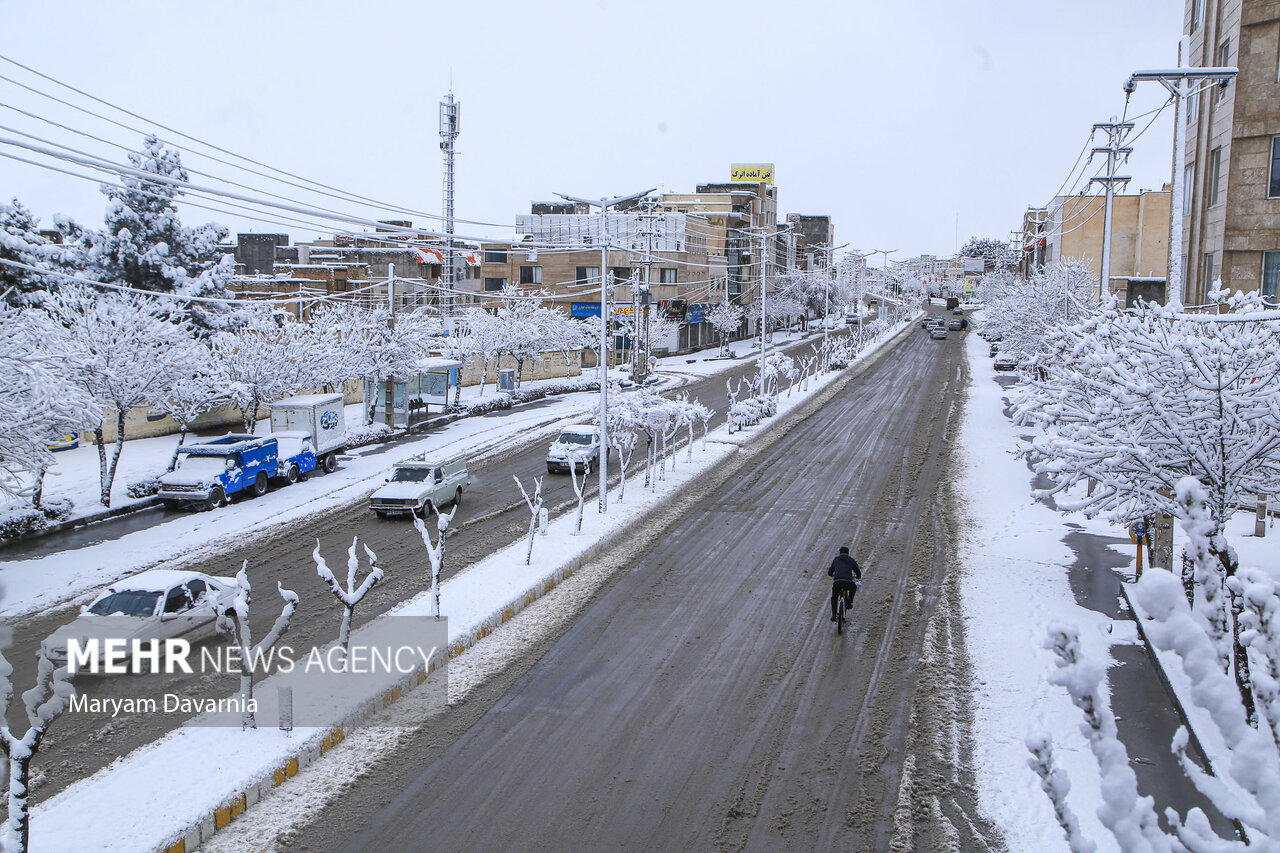 بارش برف بهاری در منطقه ارسباران