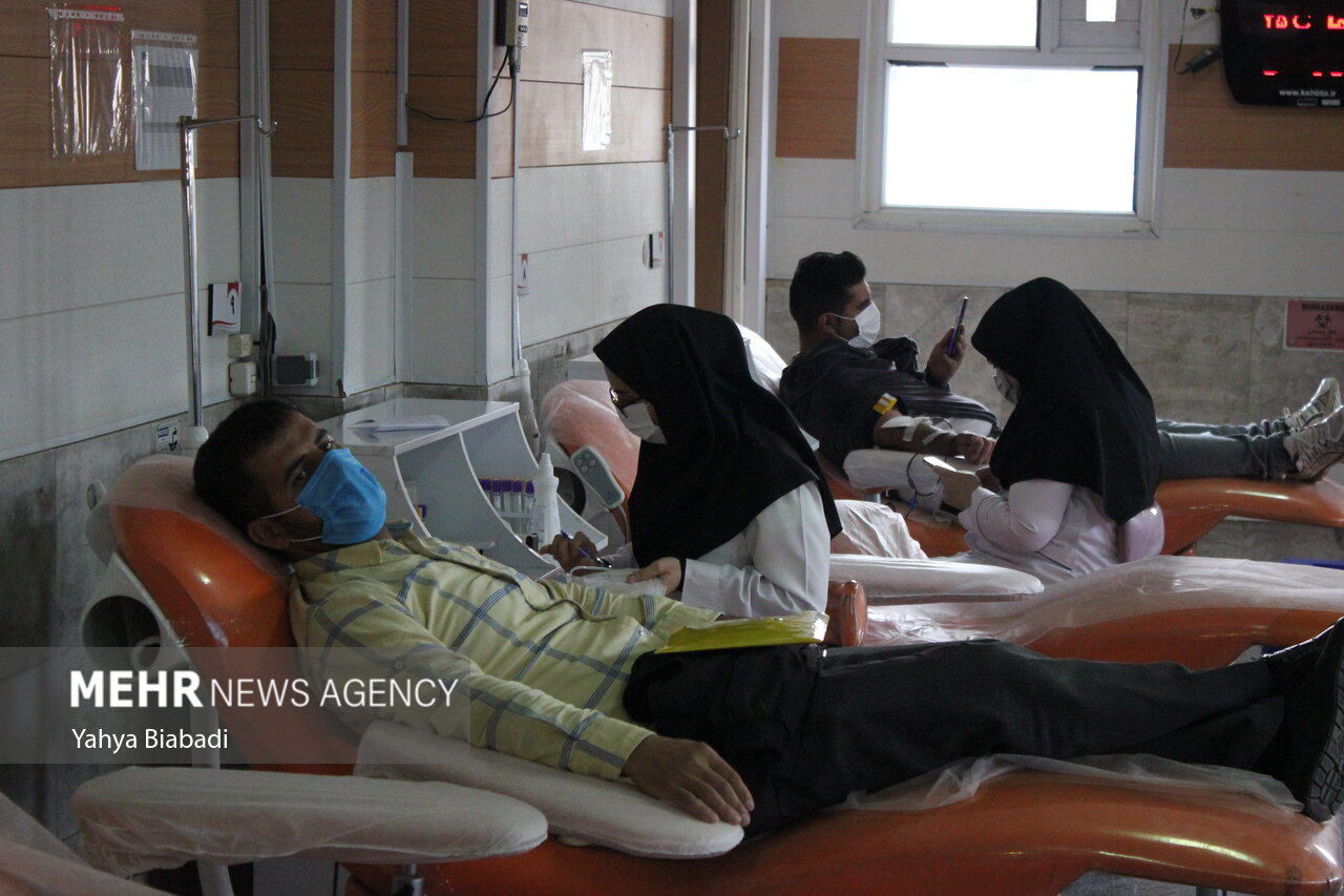 افزایش ساعات خون‌گیری در مرکز انتقال خون کرمانشاه در ماه رمضان