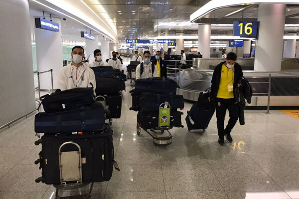 تصاویری از ورود تیم ملی فوتبال ایران به کره جنوبی و حضور در تست 