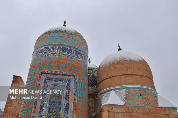 Snowfall in Ardabil during Nowruz
