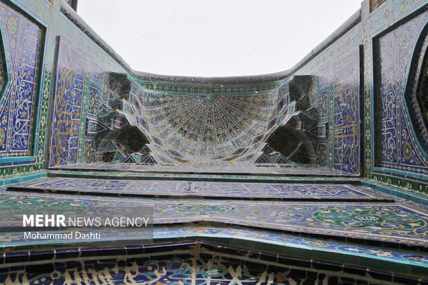 Snowfall in Ardabil during Nowruz
