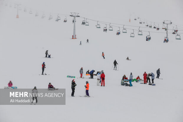 Tochal Ski Resort during Nowruz holiday
