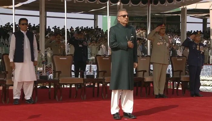 پاکستان کے قومی دن کی مرکزی تقریب میں پاکستانی صدر اور وزیر اعظم کی شرکت
