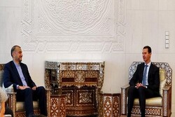 Emir Abdullahiyan Şam'da Suriye Devlet Başkanı ile görüştü