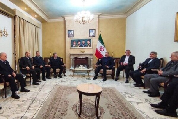 دیدار امیرعبداللهیان با رهبران گروه های فلسطینی در بیروت 