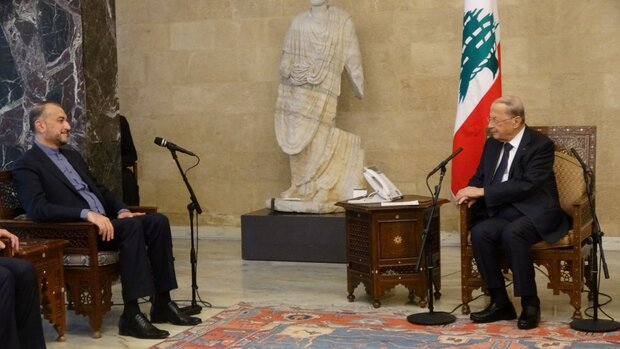 Emir Abdullahiyan Lübnan Cumhurbaşkanı ile bir araya geldi
