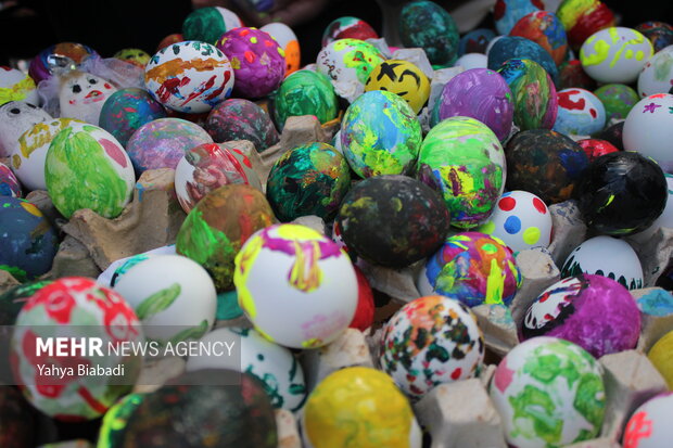 Nowruz colored eggs festival in Kermanshah