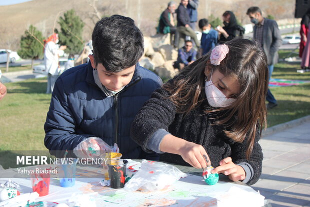 Nowruz colored eggs festival in Kermanshah