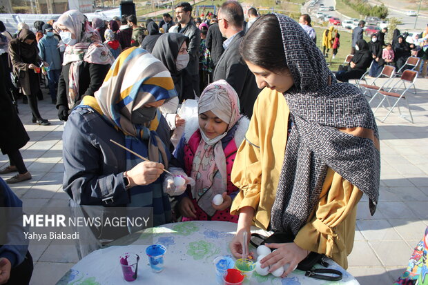 Nowruz colored eggs festival in Kermanshah