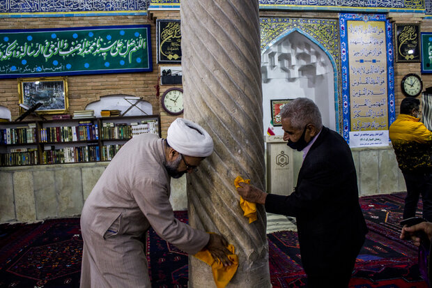  آیین غبارروبی مساجد کردستان در آستانه حلول ماه مبارک رمضان 