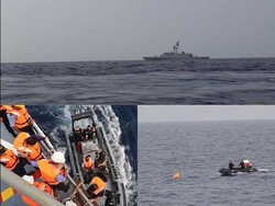 تمرین عملیات کمک پزشکی و نجات نفرات مضطر در دریا انجام شد