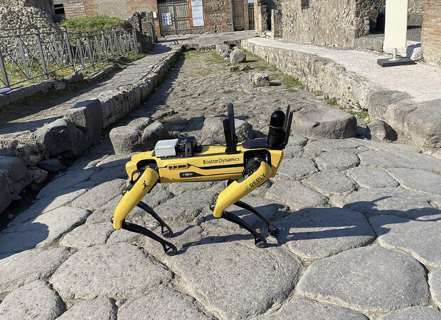 سگ رباتیک از شهر تاریخی محافظت می کند