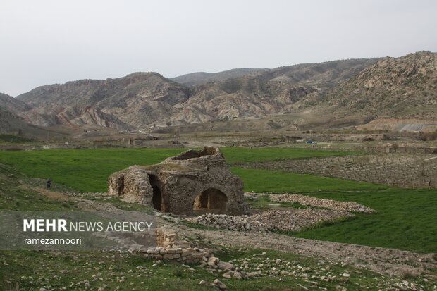 Siagol fire temple in Eyvan County