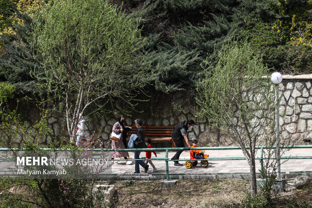 مردم تهران روز طبیعت را در بوستان نهج البلاغه تهران گذراندند