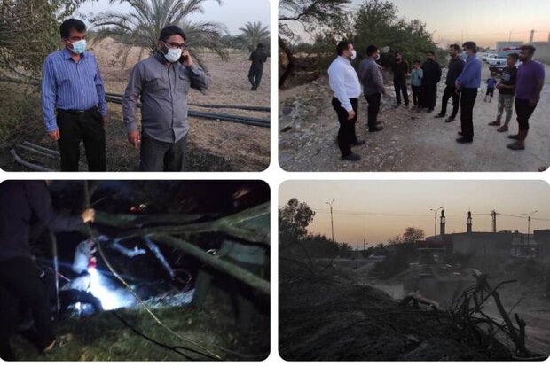 آتش سوزی در درههای فصلی شهر بادوله مهار شد