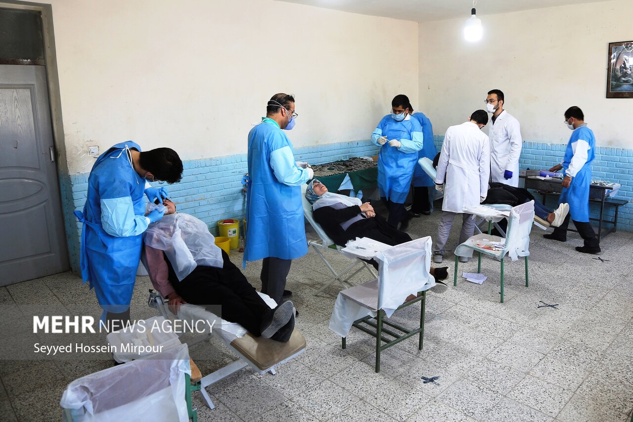 برپایی اردوی جهادی دندانپزشکی بسیج دانشجویی در منطقه پیشاهنگی