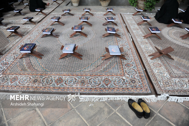 جزء خوانی قرآن بانوان همه روزه ماه مبارک رمضان در خانه موزه شهیدمدرس برگزار می شود