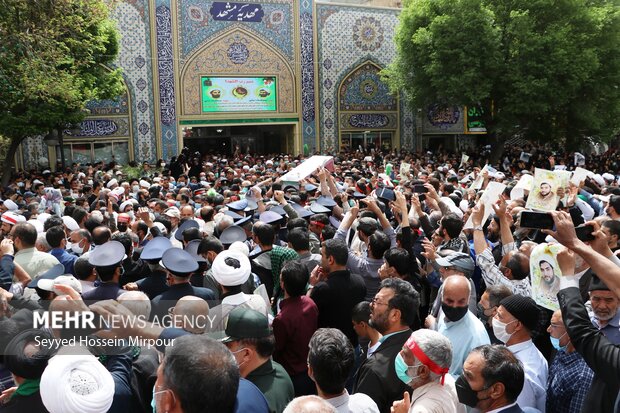 تشییع پیکر پاک شهید حجت الاسلام دارایی در مشهد