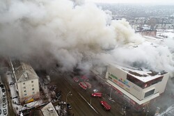 Fire breaks out in shopping mall in Russia’s Usinsk