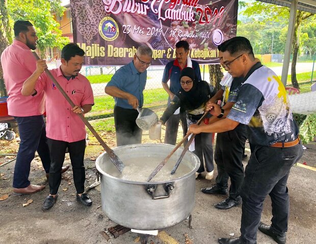 Muslims in Malaysia celebrating Holy Ramadan joyfully