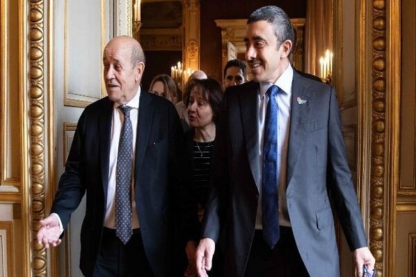 وزرای خارجه فرانسه و امارات در پاریس گفتگو کردند