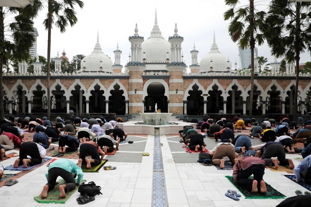 Malaysian Muslims celebrating holy Ramadan