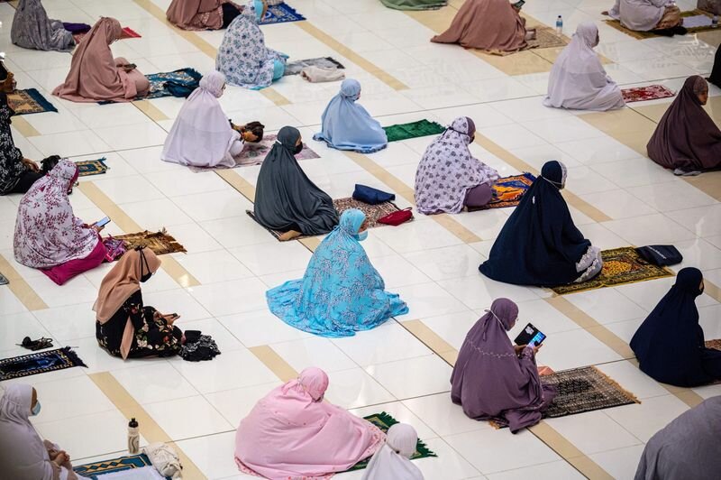 Muslims in Malaysia celebrating Holy Ramadan joyfully