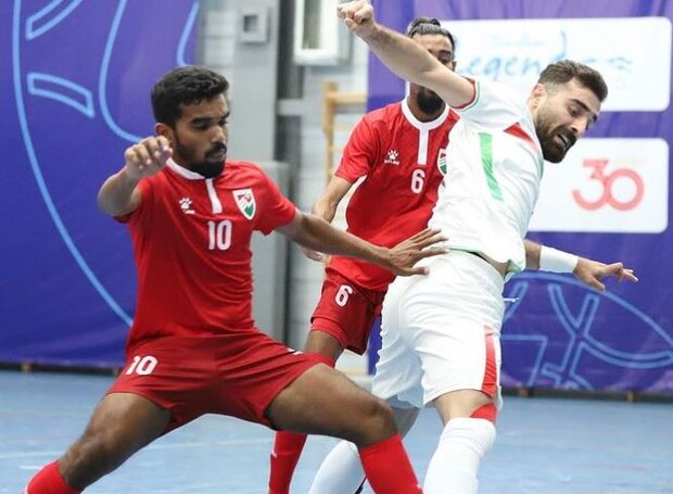 تصاویری از دیدار پرگل تیم ملی فوتسال ایران مقابل مالدیو