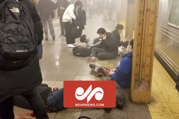 تصاویر اولیه از تیراندازی در مترو بروکلین آمریکا