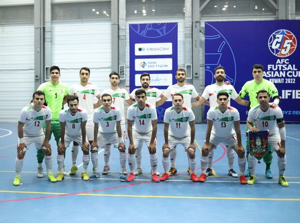 پیروزی تیم ملی فوتسال ایران مقابل قرقیزستان و صعود بعنوان صدرنشین