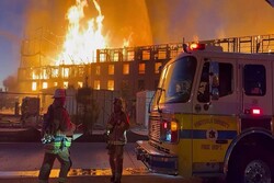California hotel under construction catches fire
