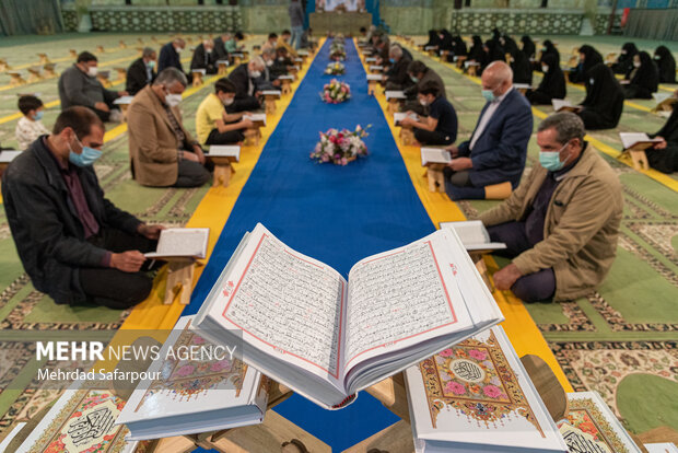 مراسم جمع خوانی قرآن کریم در حسینیه اعظم زنجان برگزار می شود