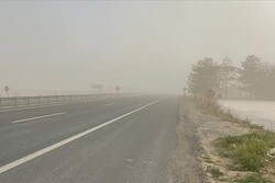 طوفان شن شهرستان نرماشیر را فرا گرفت