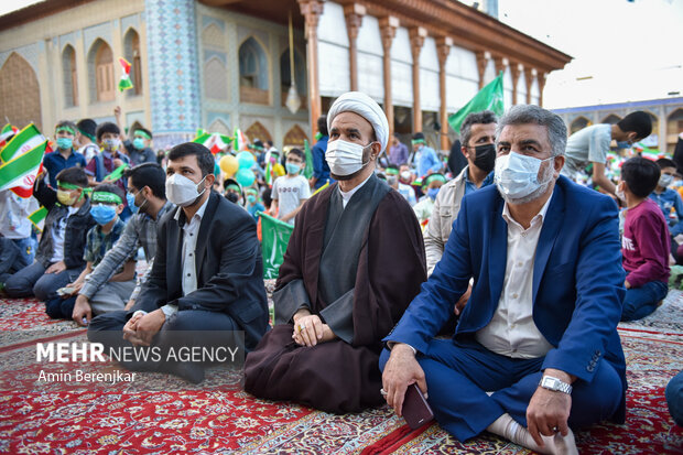 اجتماع نمک پروردگان حسنی درحرم مطهر شاهچراغ(ع) شیراز‎‎