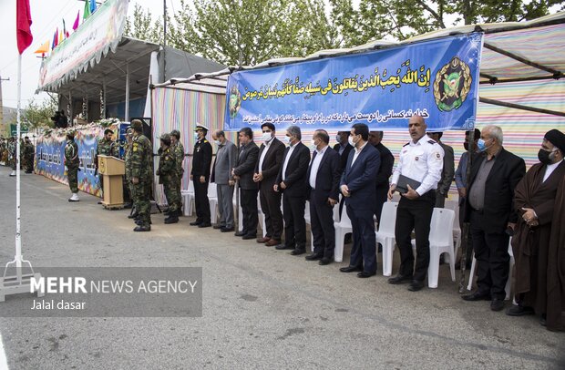 مراسم روز ملی ارتش در استان مرزی کردستان