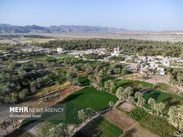 Beautiful Qasr-e Qand city in SE Iran