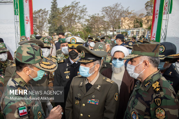 Ceremony of unveiling Iran Army's new defense acheivments