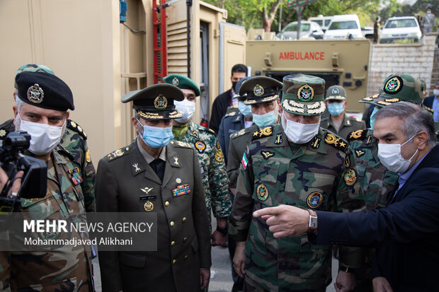 Ceremony of unveiling Iran Army's new defense acheivments
