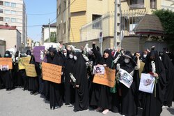 تجمع دانش‌آموزان مشهدی در محکومیت حملات تروریستی به مدارس کابل