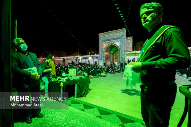 مراسم اولین شب قدر در حرم یحیی بن زید(ع) گنبد کاووس