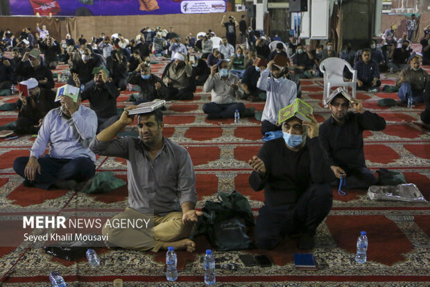 مراسم احیای شب نوزدهم در مصلی مهدیه اهواز