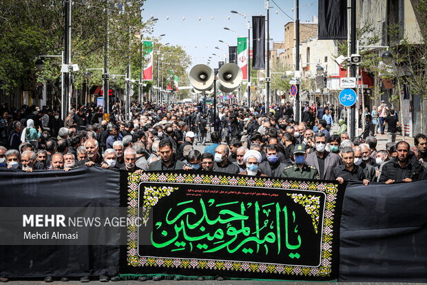 دسته روی مردم بجنورد در روز شهادت امام علی(ع)