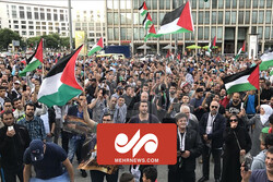 تظاهرات آلمانی‌ها در حمایت از مردم مظلوم فلسطین