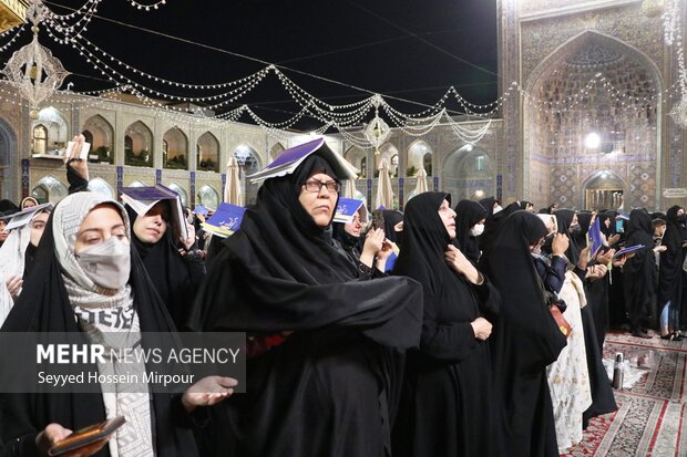 3rd night of Laylat al-Qadr in Imam Reza shrine