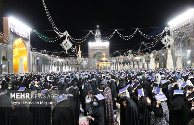 3rd night of Laylat al-Qadr in Imam Reza shrine