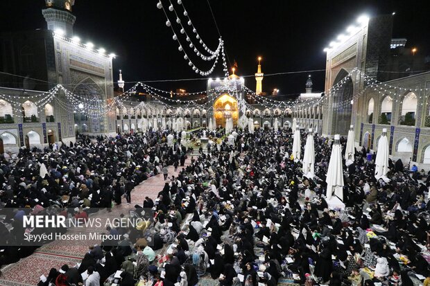 3rd night of Laylat al-Qadr in Imam Reza shrine