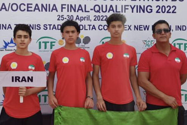 تیم تنیس پسران ایران برابر مالزی به پیروزی رسید 