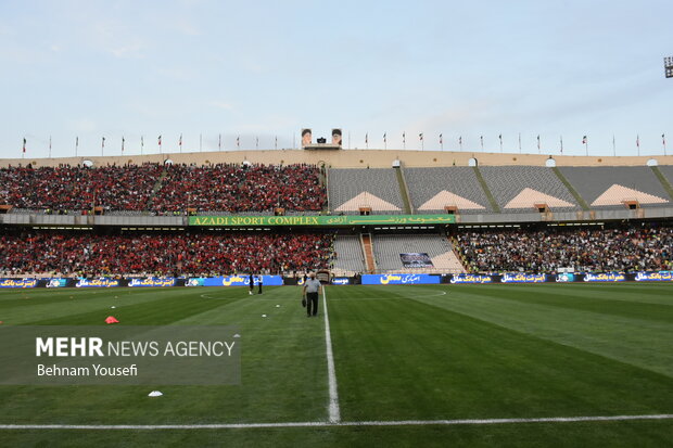 حال و هوای ورزشگاه آزادی قبلی از بازی فینال