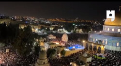 حضور صدها هزار روزه‌داره فلسطینی برای اقامه نماز در مسجد الاقصی