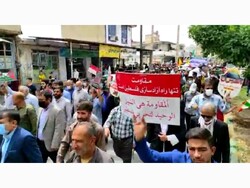 راهپیمایی گسترده روز قدس در شهر دهدشت برگزار شد